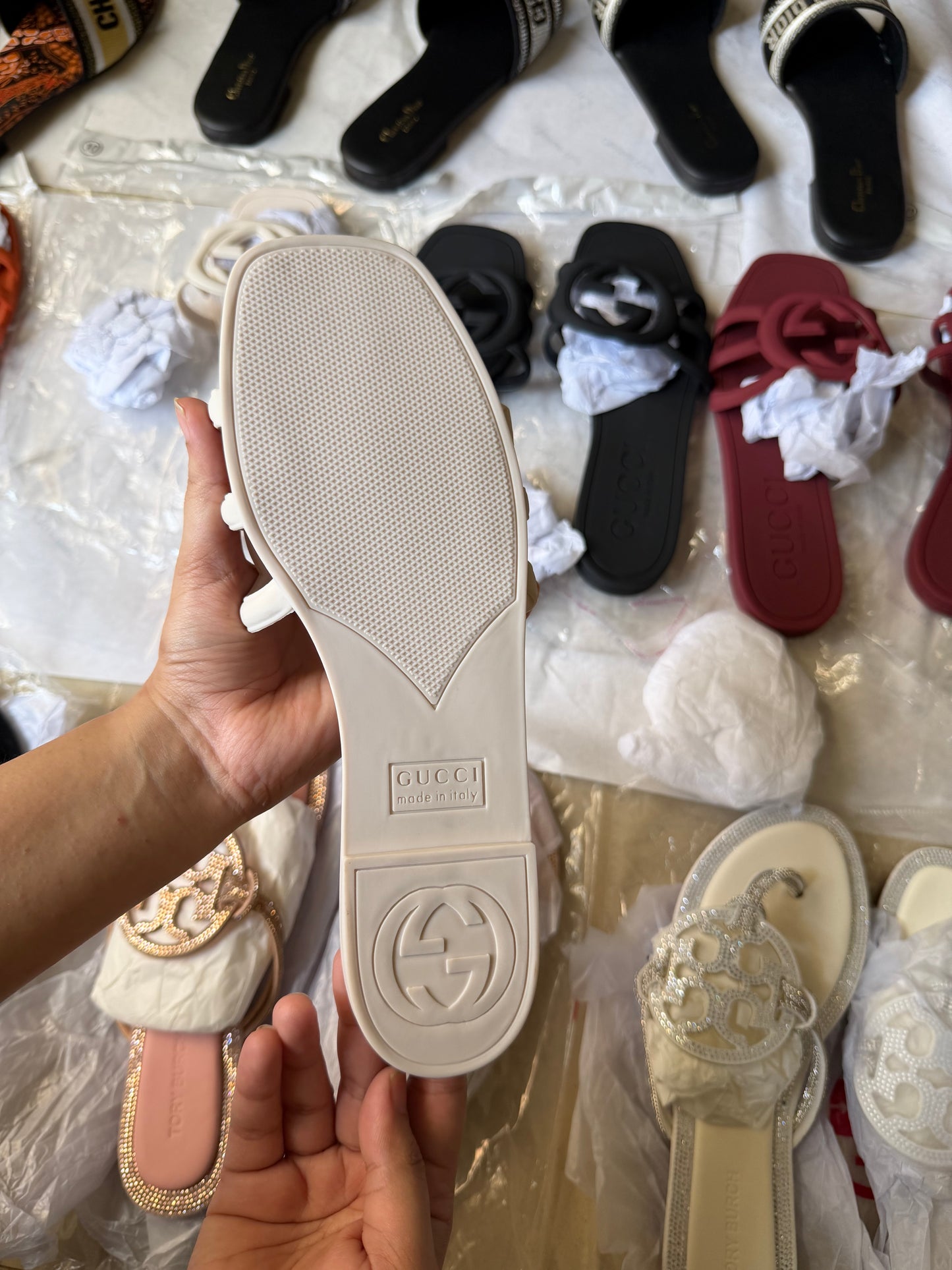 G famous brand slipper
