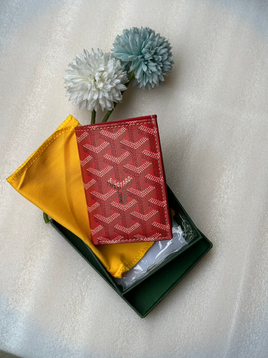 Goyard wallet red