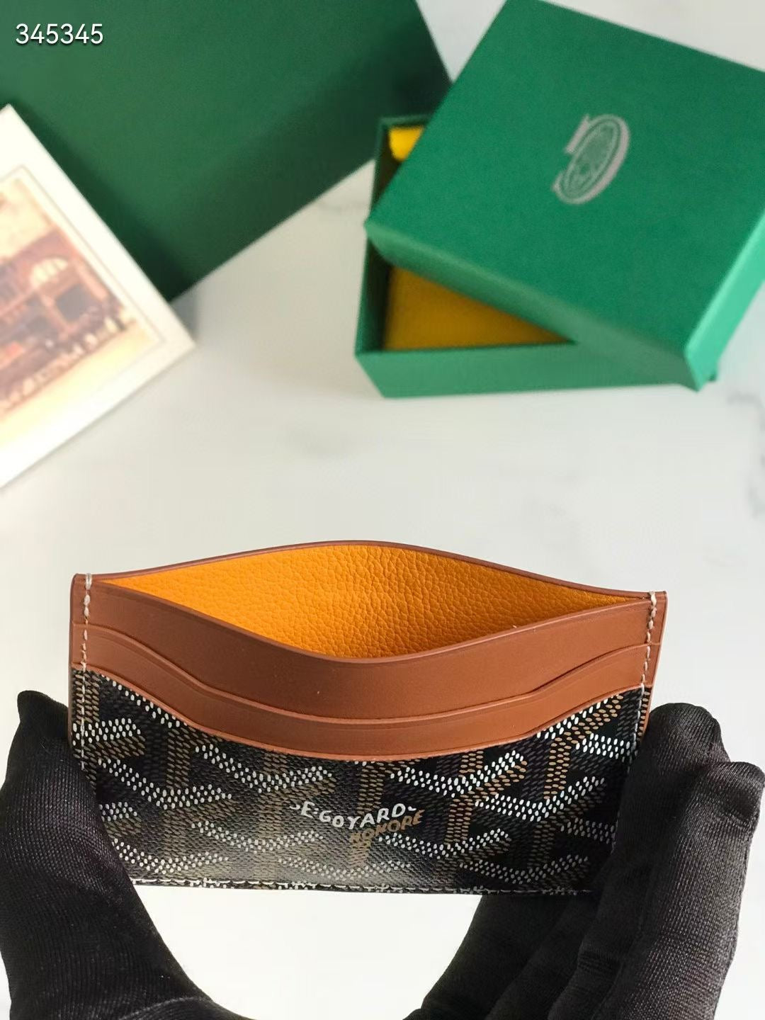 Brown cardholder famous brand