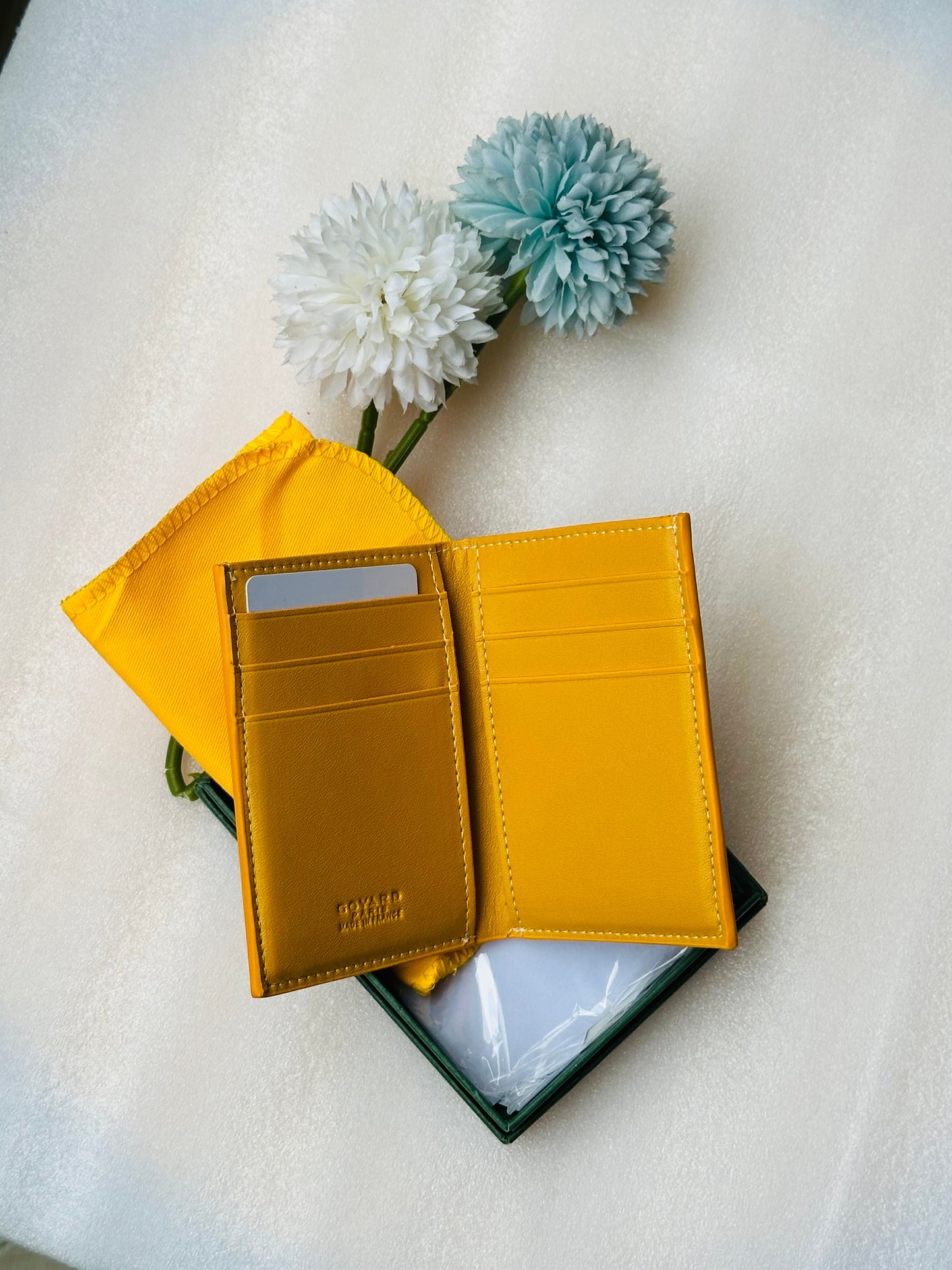 Goyard wallet yellow