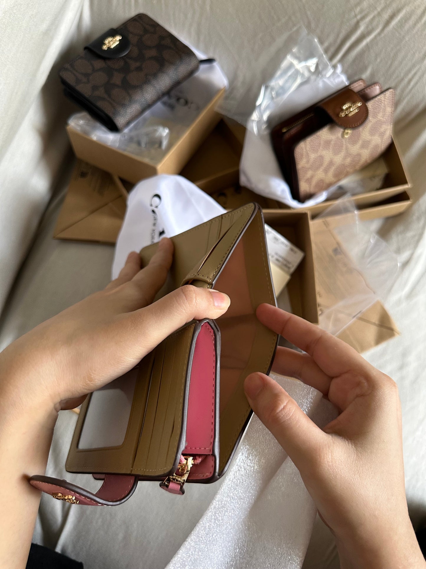 Coach wallet 3 colors