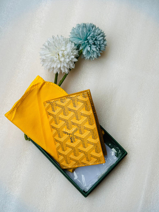 Goyard wallet yellow