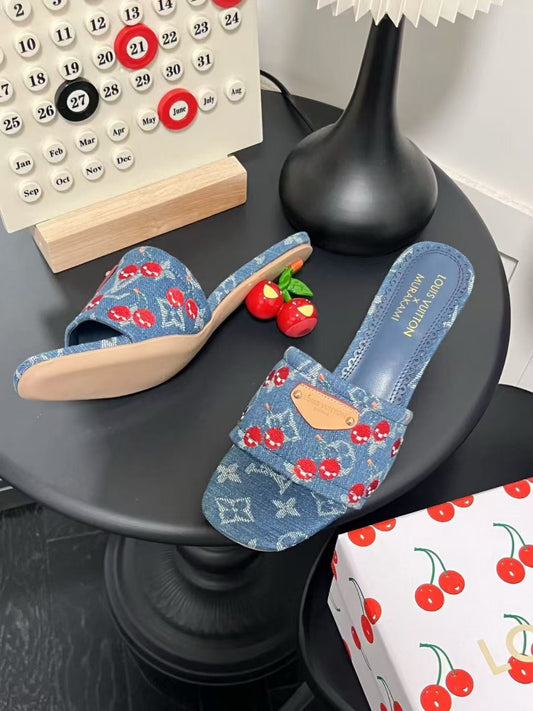 LV cherry heels