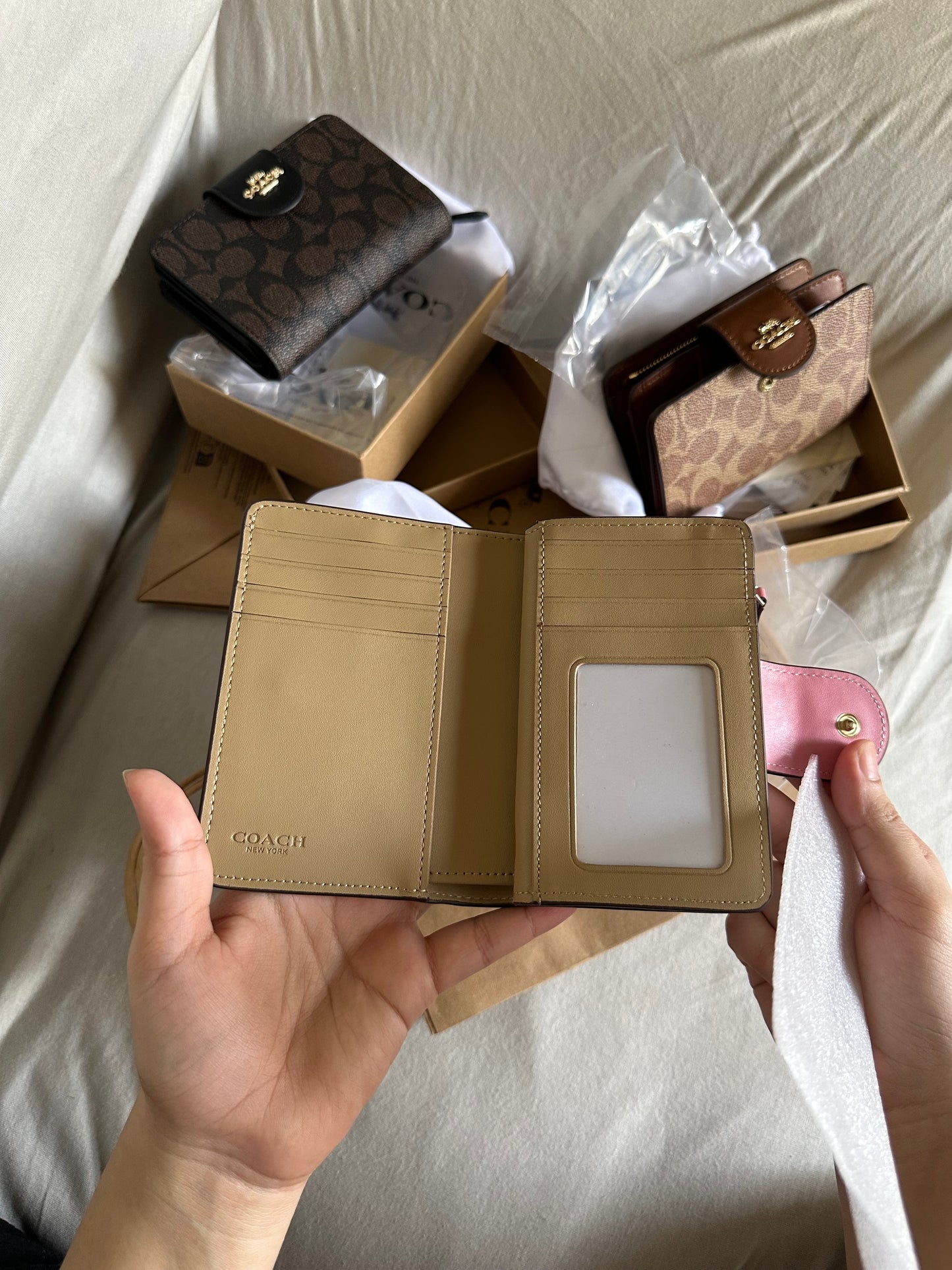 Coach wallet 3 colors