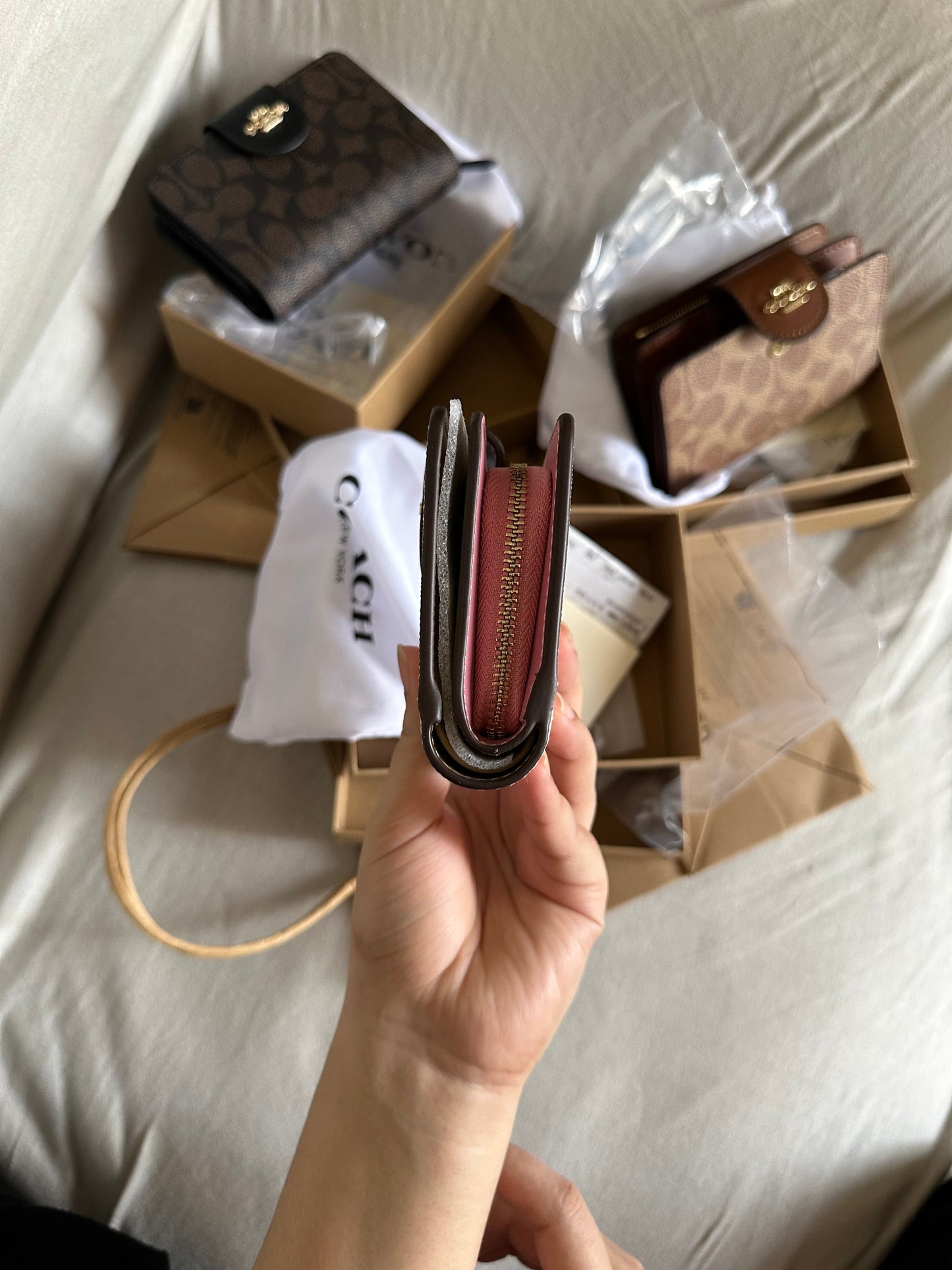 Coach wallet 3 colors
