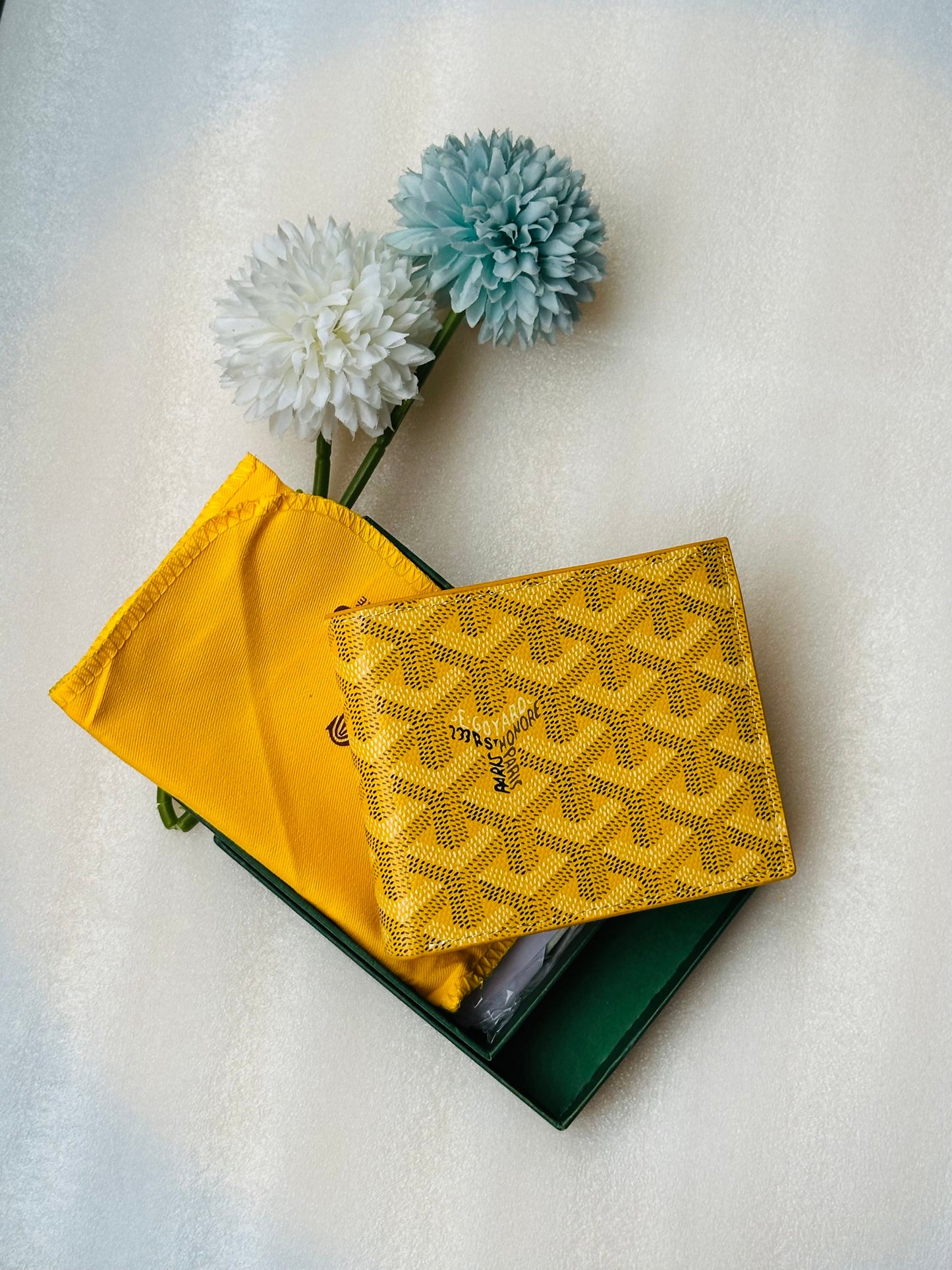 Goyard wallet yellow