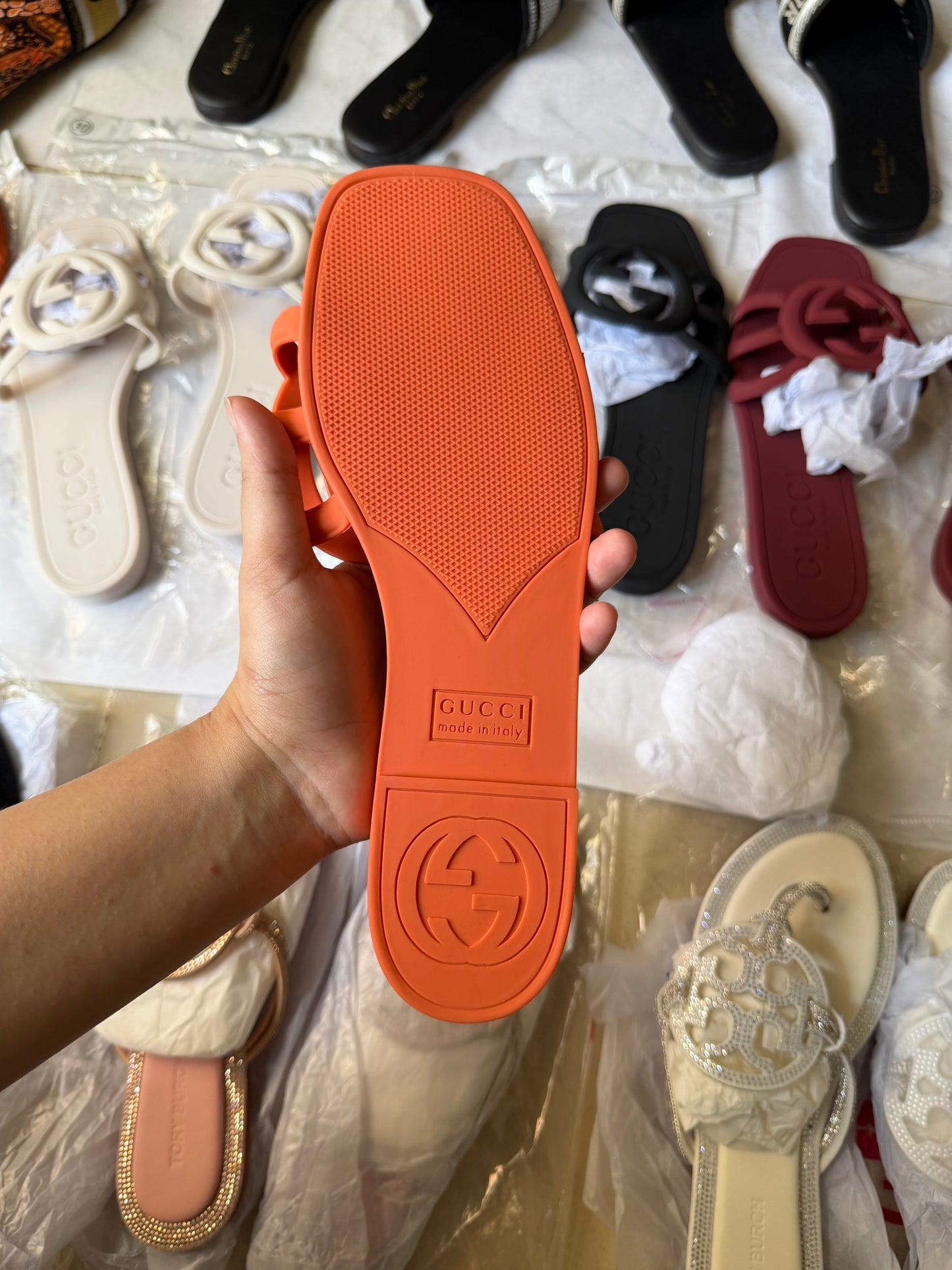G famous brand slipper