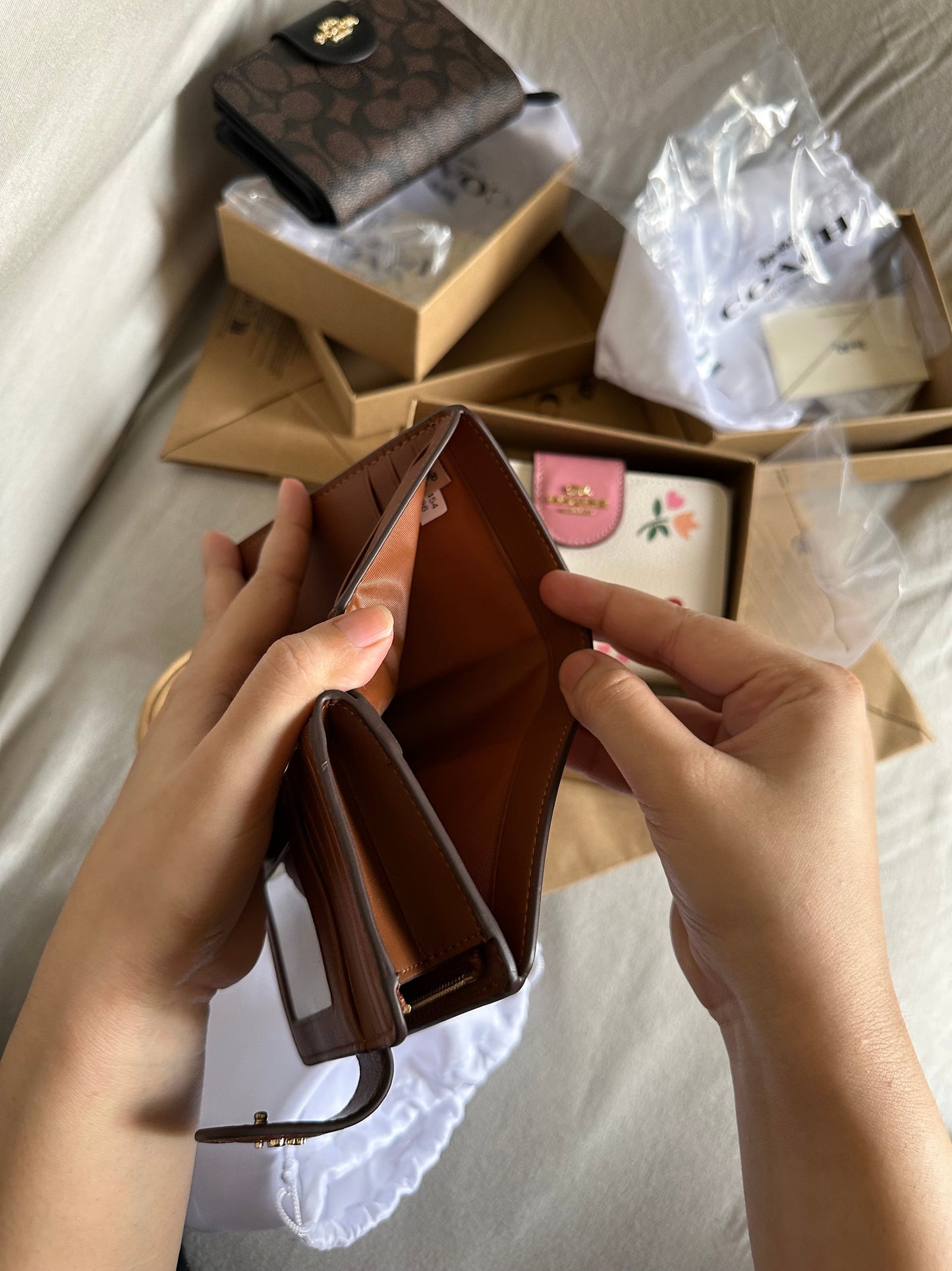 Coach wallet 3 colors